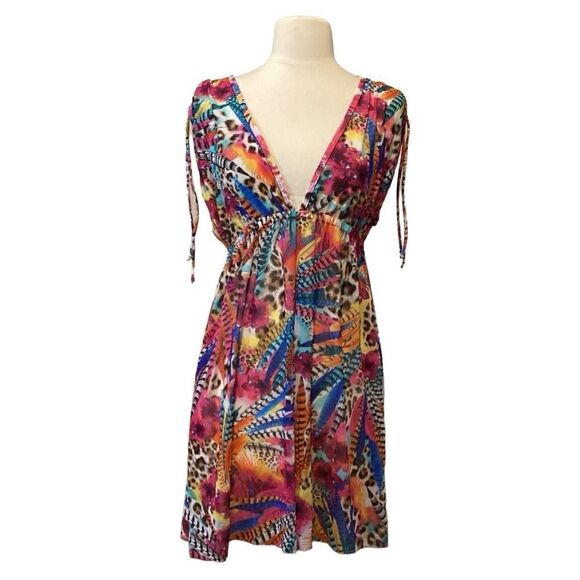 Kenneth Cole Reaction Multicolor swim coverup M - Picture 1 of 11
